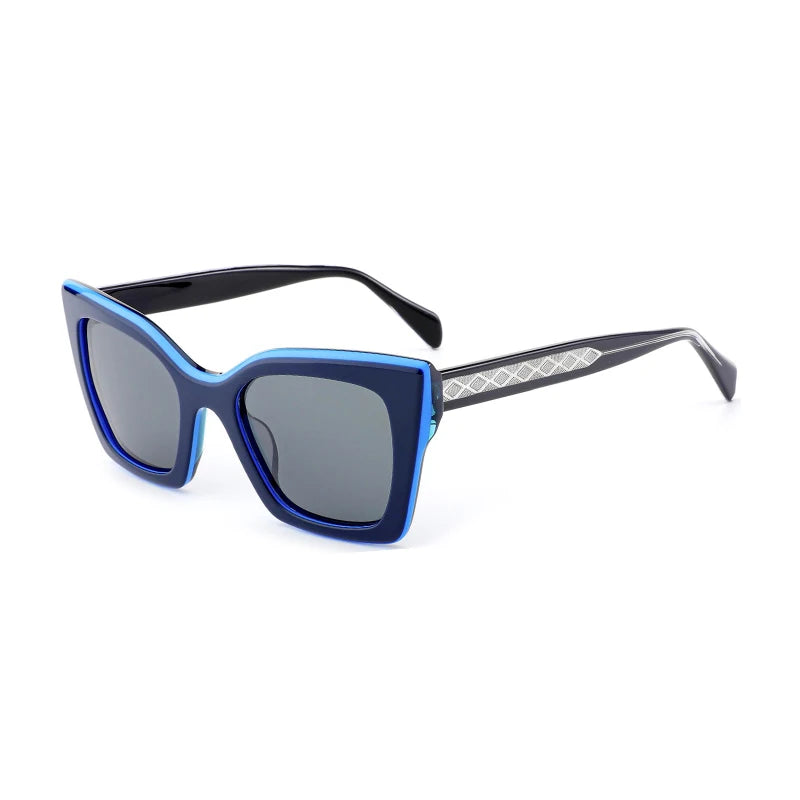 ZENOTTIC Modish Acetate Butterfly Prescription Sunglasses Women Myopia Uv400 Polarized Corrective Sun Glasses
