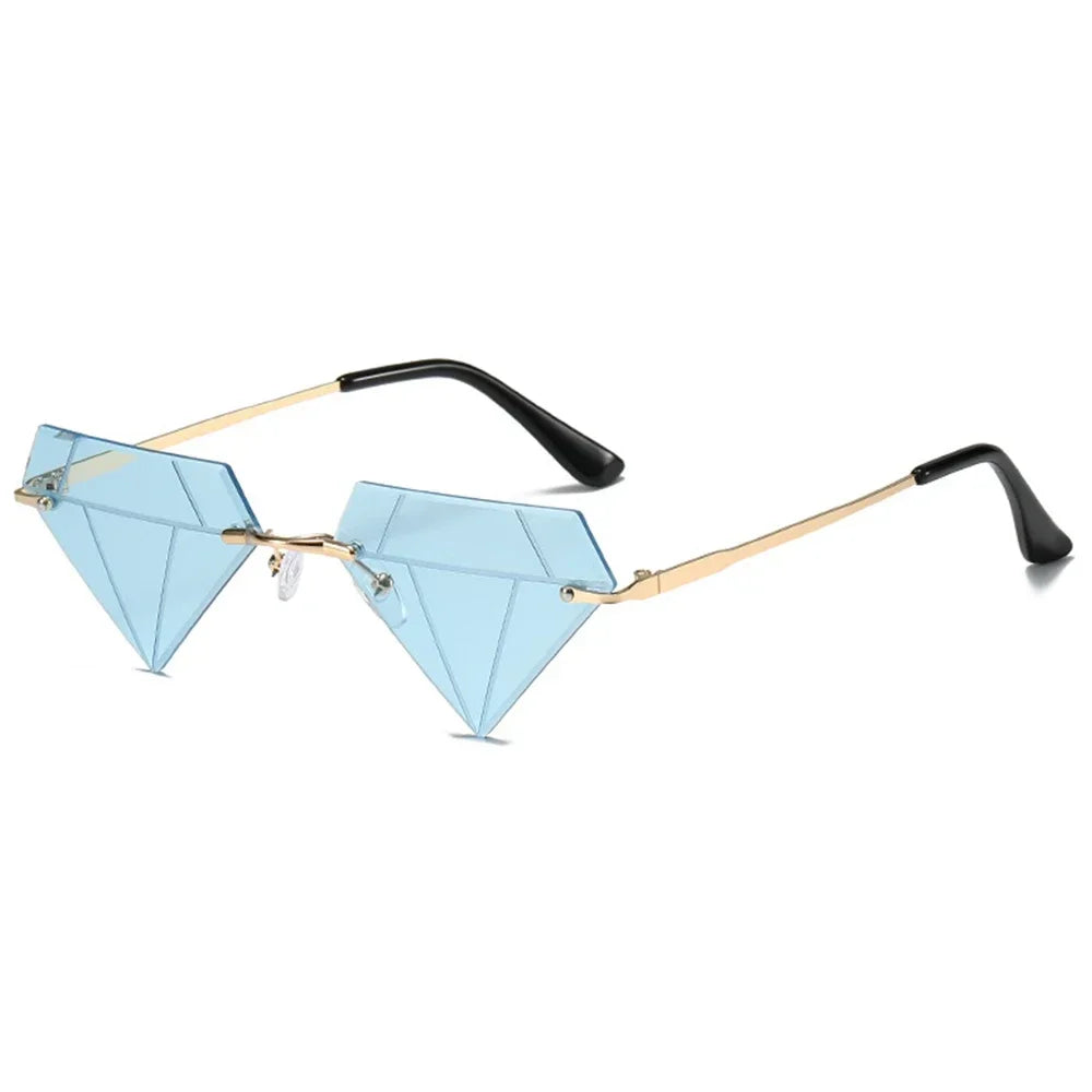 Star Shape Sun Glasses Funny Pentagram Eyewear Eyeglasses Christmas Decoration Party Glasses Rimless Sunglasses Driver Goggles