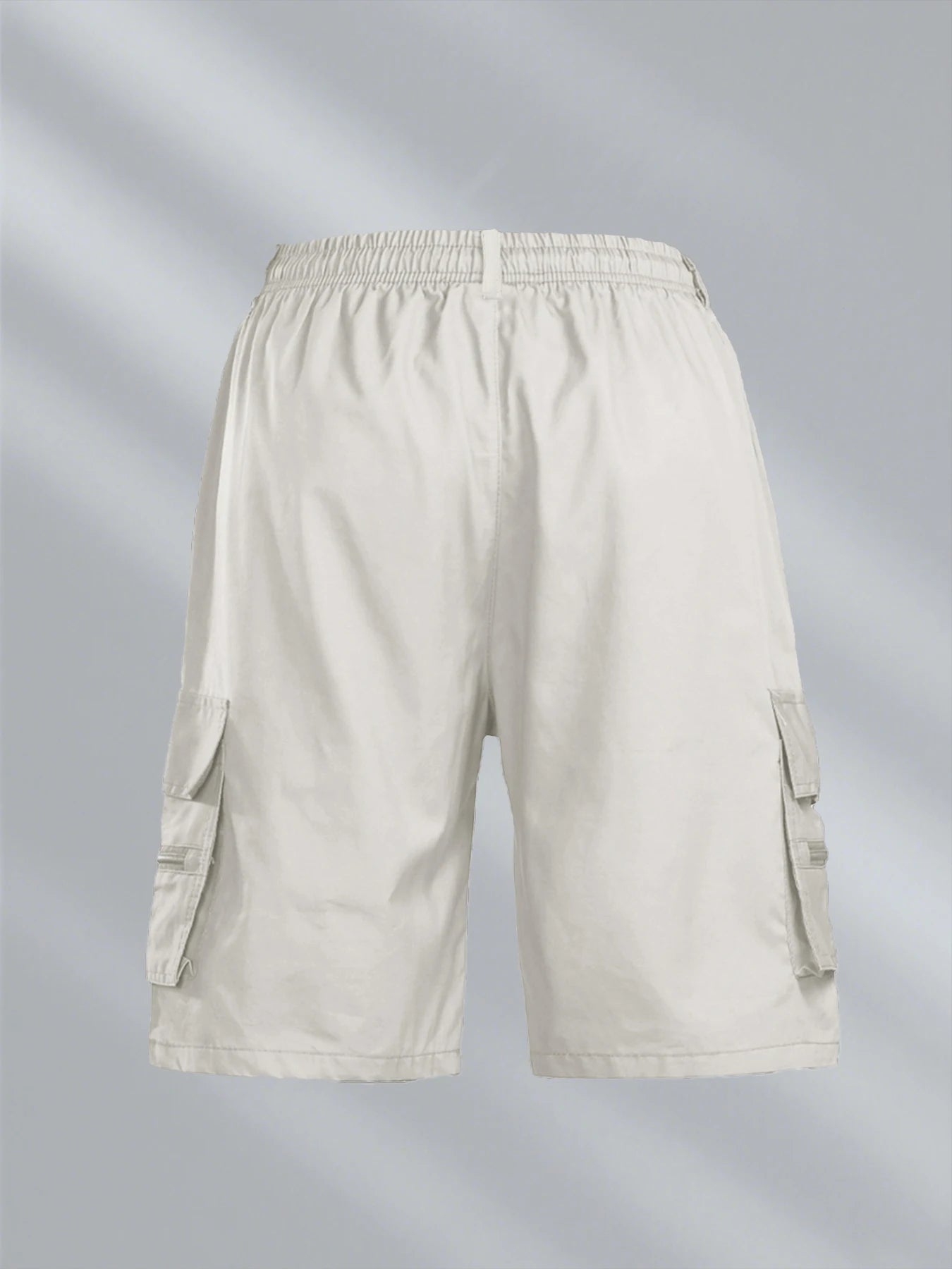 Monaco Flag Printed Cargo Shorts Summer Men's Tactical Shorts Casual Loose Multi-pockets Elastic Waist Work Jogging Short Pants