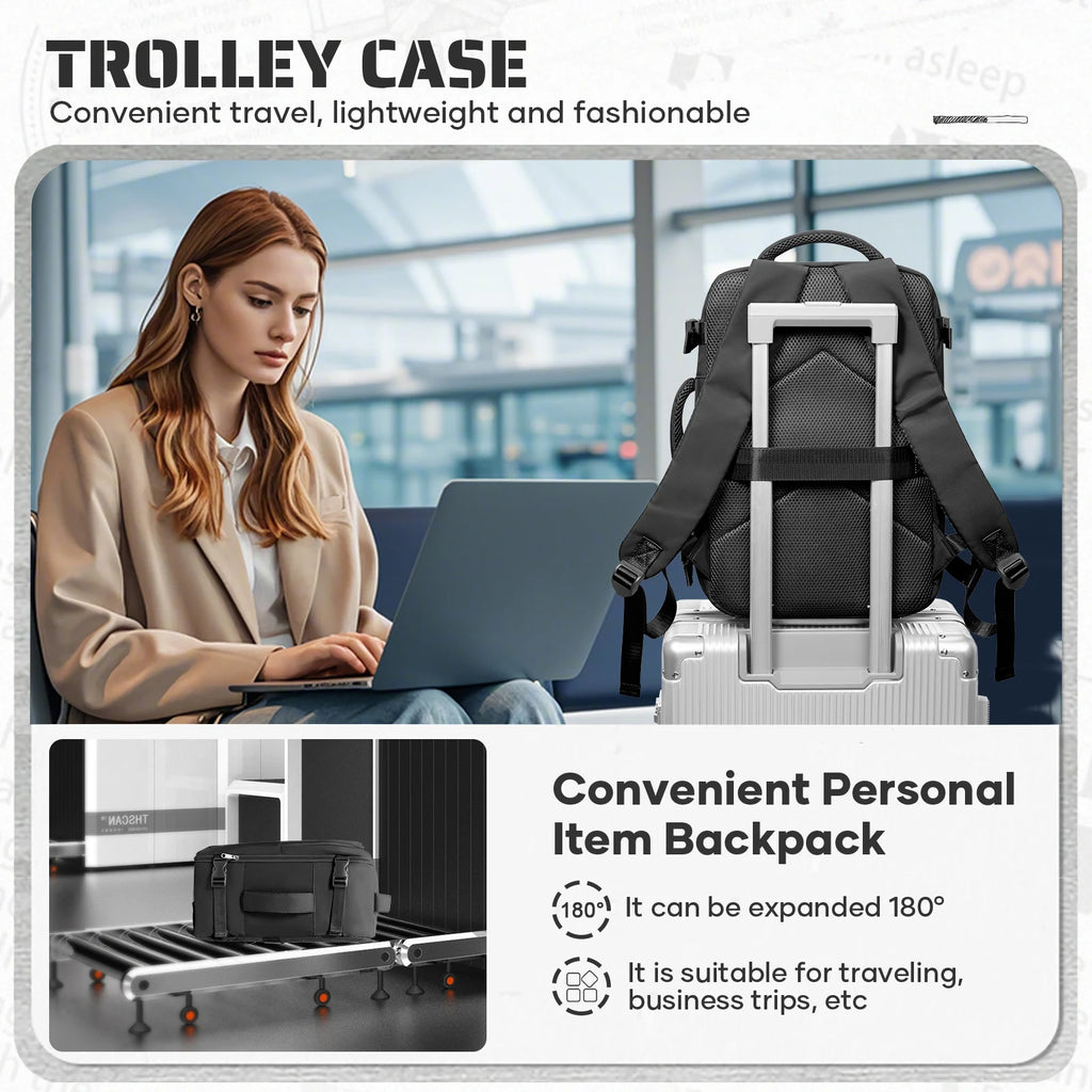 Ryanair Carry on Bag 40x30x20 cm Travel Bag Business Laptop Backpack，Travel Backpack For Women Men, Waterproof Backpack Bookbag