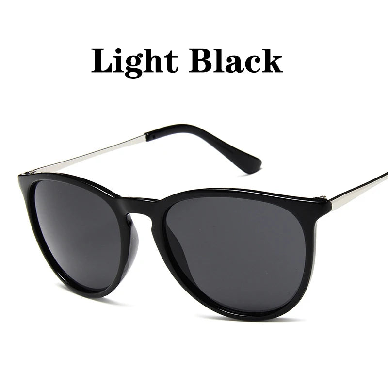 Popular Metal Frame Vintage Sunglasses Women Men Round Sun Glasses Eye Glasses for Male Female Reflective Film Sunglasses ﻿