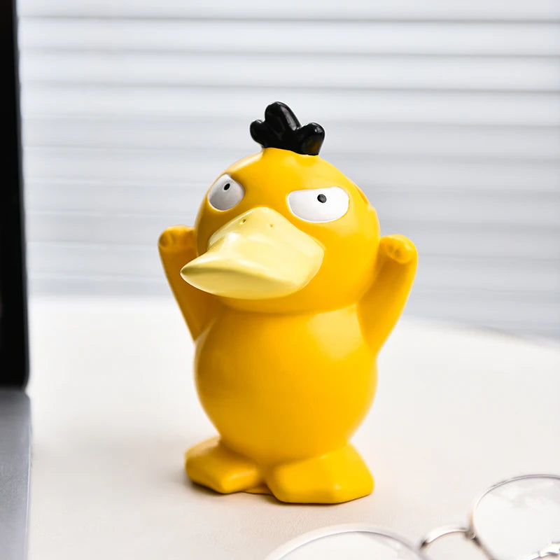 Miniso Anime Peripheral Cute Pokémon Psyduck Ornaments Glasses Frame Supplies Eye Display Stand Decorative Craft Stand Gifts