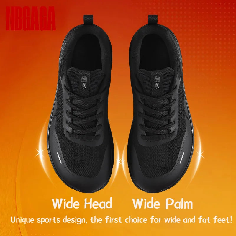 Men's Wide Toe Sneakers Wide Width Walking Shoes Slip Resistant Outdoor Casual Sports Shoes for Men Comfortable Athletic Shoes