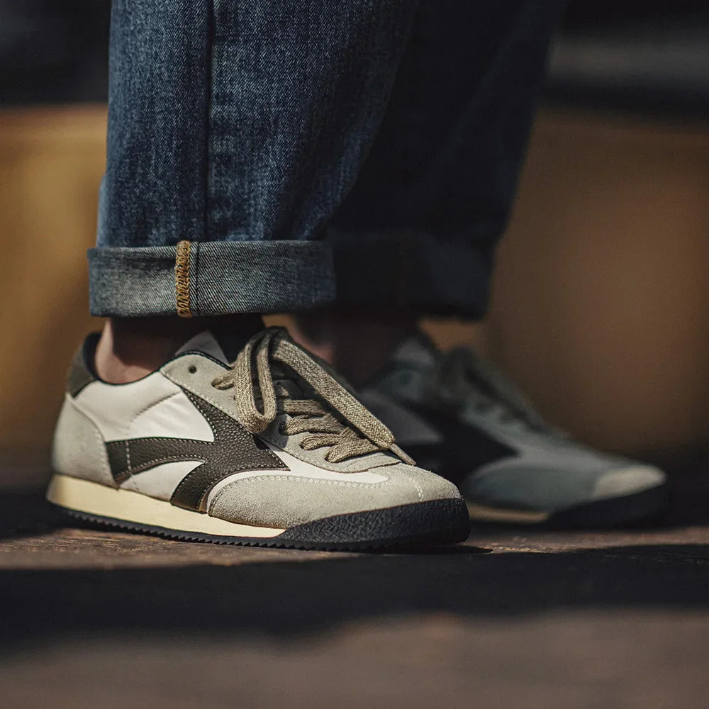 Maden Men's Shoes Discovery Series Retro Jogging Spring Casual Breathable Low-top Sneaker Thick-soled German Training Shoes