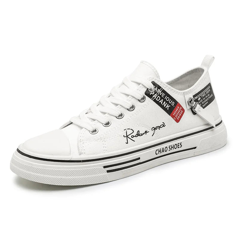 Men's plus size casual Canvas shoes summer soft-sole non-slip outdoor walking shoes fashion youth sports board shoes flat shoes