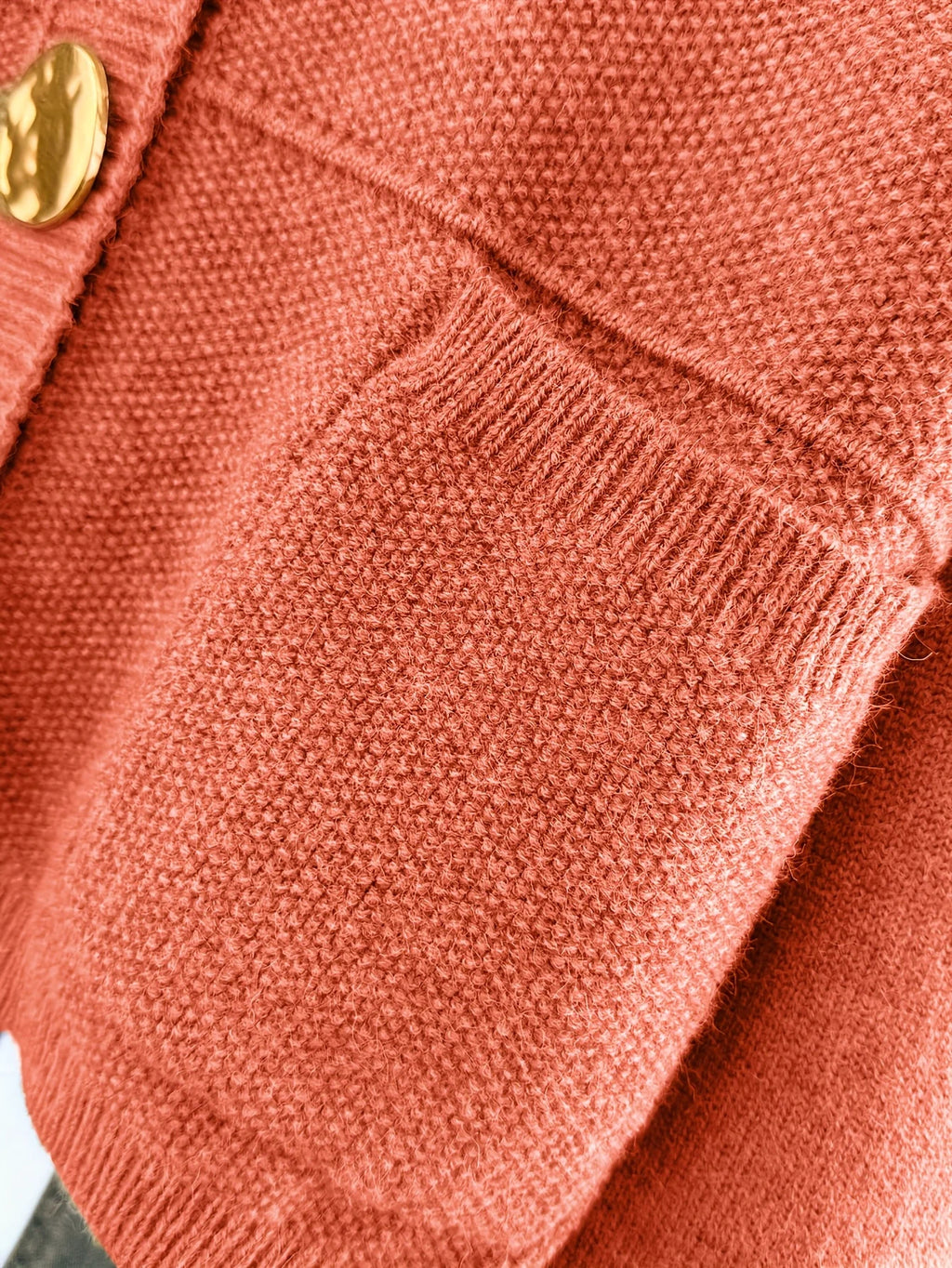 Autumn/Winter New Arrivals casual Loungewear Style Knitted Cardigan With Metallic Buttons Perfect For Autumn/Winter Outfits.