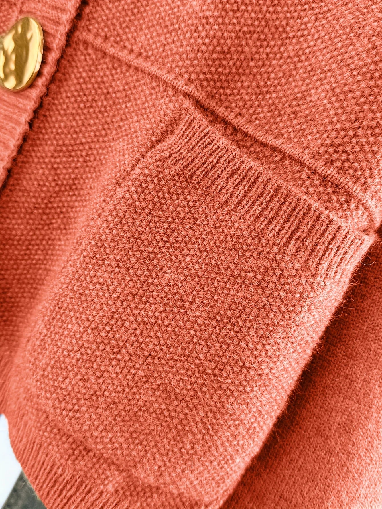 Autumn/Winter New Arrivals casual Loungewear Style Knitted Cardigan With Metallic Buttons Perfect For Autumn/Winter Outfits.
