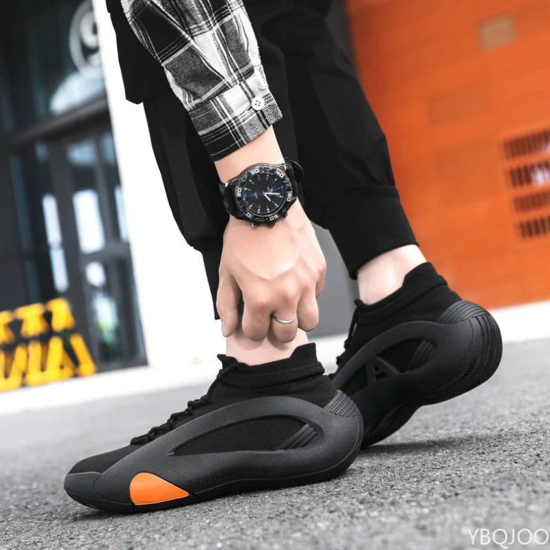 Large Size Autumn Fashion Breathable Lightweight Casual Comfortable Men's Shoes Versatile Trend Flat Bottomed Men's Sports Shoes