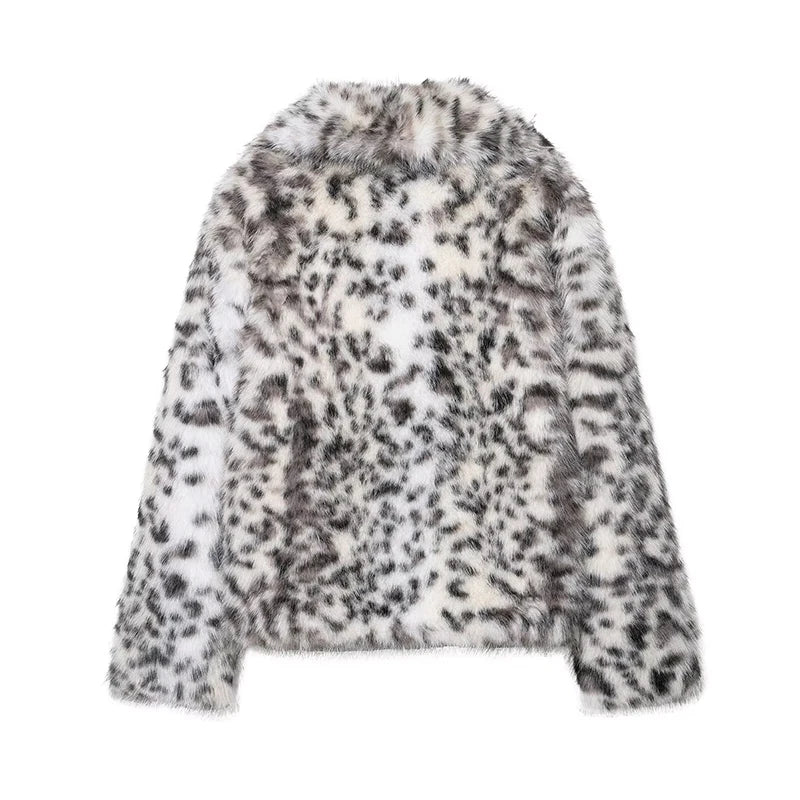 2025 Winter Faux Fur Jackets for Women Coats Thick Warm Soft Jacket Woman Long Sleeve Fluffy Fur Casual Loose New Outerwear