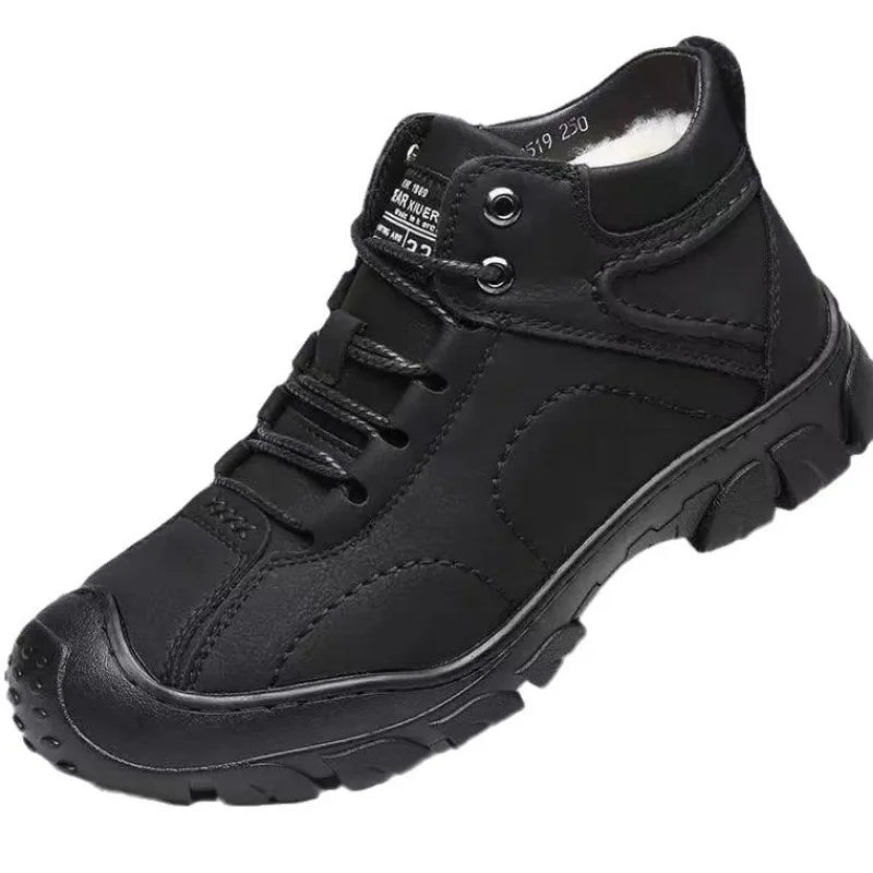 Men's Oversized Warm Snow Boots Are Comfortable Soft Non Slip Fashionable and Versatile Men's Boots