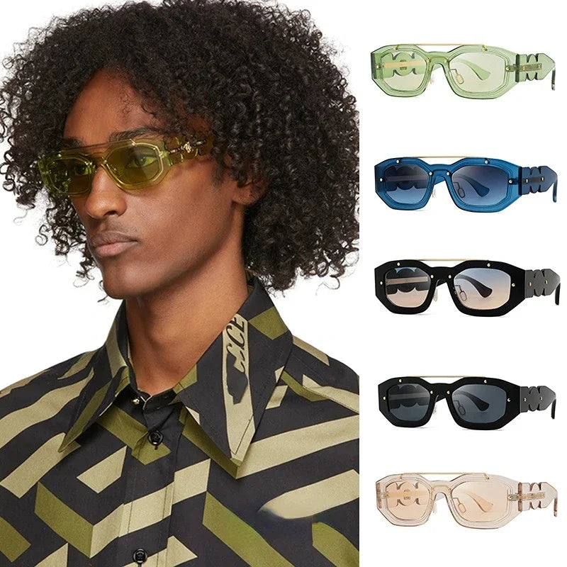 Men and Women Square Sunglasses Vintage Unisex Eyewear Glasses Hot Sale New Arrival Popular Luxury Brand Designer Glasses