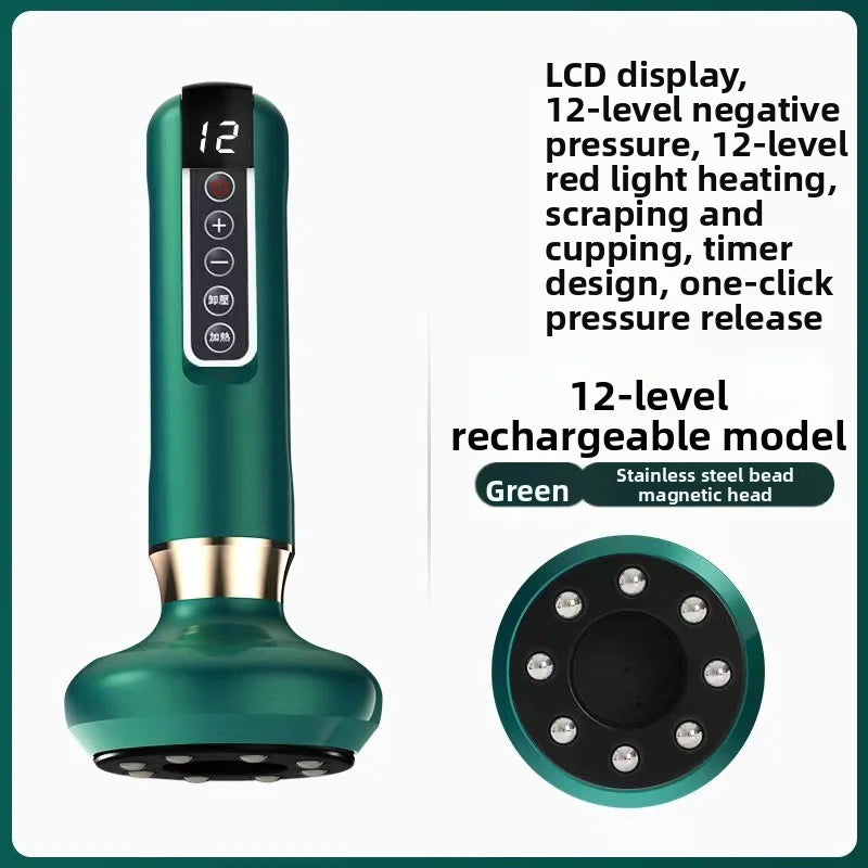 Handheld Cellulite Massager-Cupping Kit for Massage Therapy,Cupping Machine,Cellulite Massager with 12 Suction Modes, Rechargeab