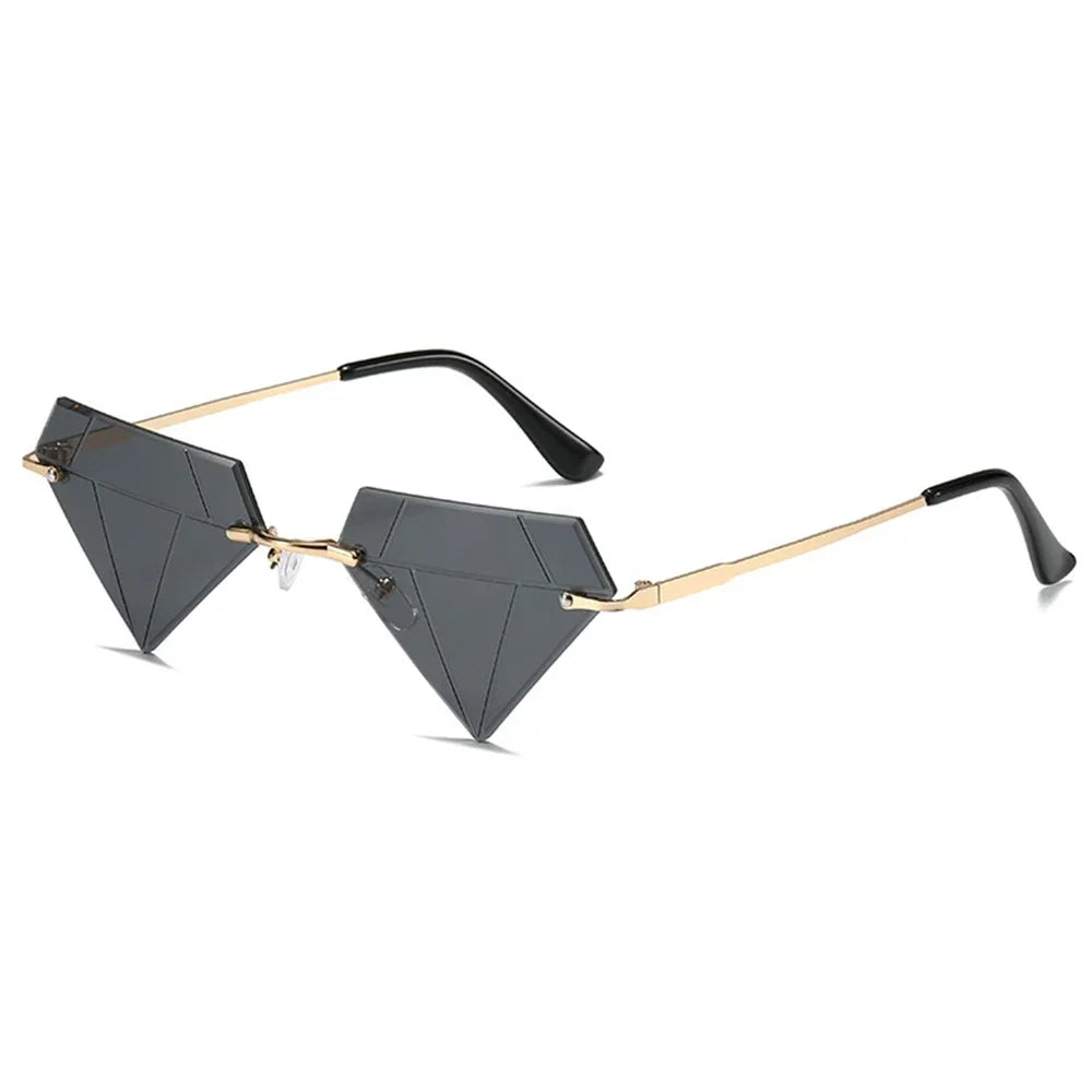 Star Shape Sun Glasses Funny Pentagram Eyewear Eyeglasses Christmas Decoration Party Glasses Rimless Sunglasses Driver Goggles