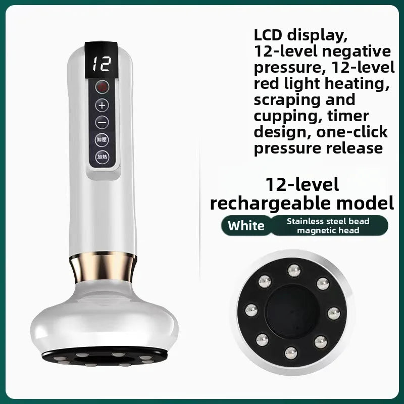 Handheld Cellulite Massager-Cupping Kit for Massage Therapy,Cupping Machine,Cellulite Massager with 12 Suction Modes, Rechargeab