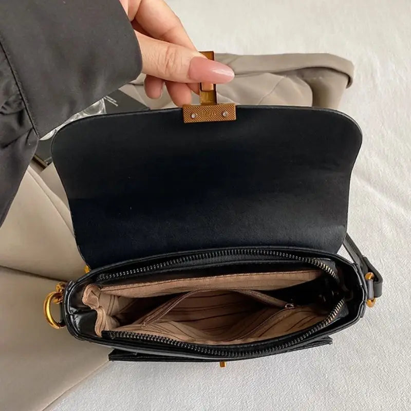 Leather Shoulder Bag Purse for Women - Fashion Crossbody Bags Underarm Bag Small Square Satchel Handbag