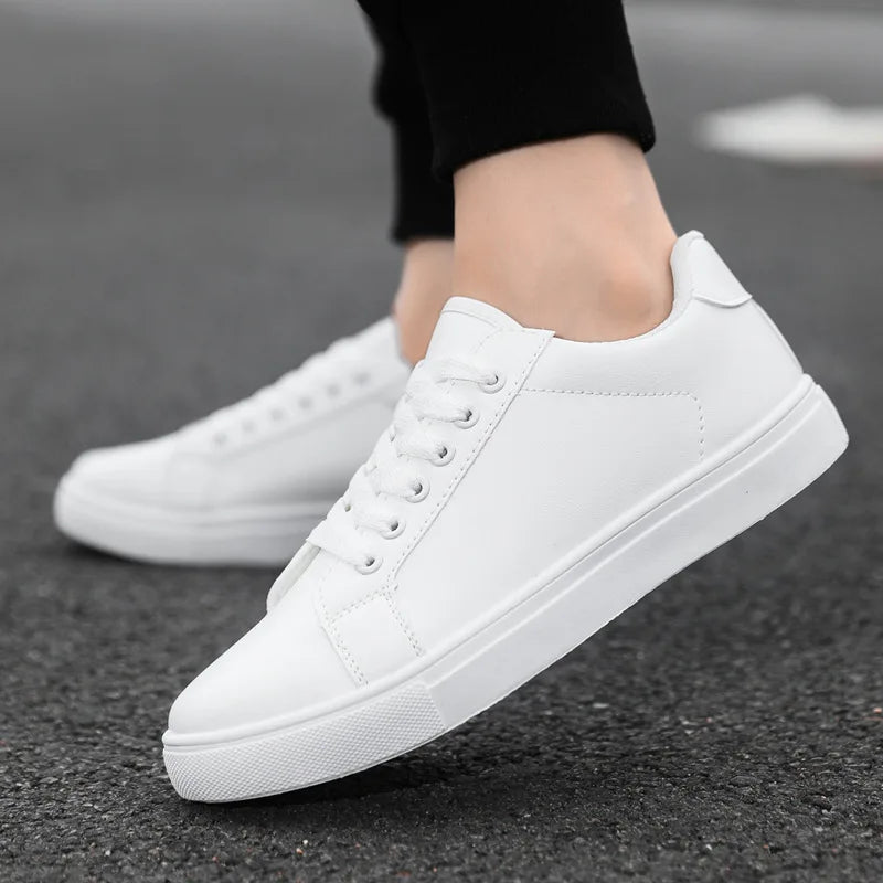 Men's Business Casual Shoes Soft Moccasin Shoes Comfortable Casual Shoes for Men  Solid Black White Men Sneakers 2025 New