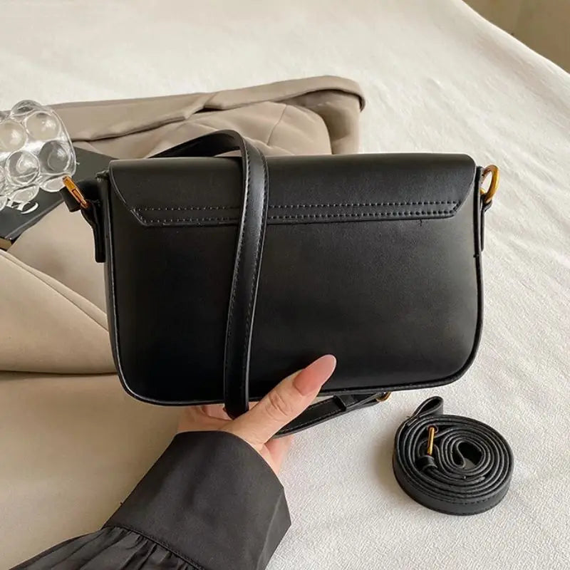 Leather Shoulder Bag Purse for Women - Fashion Crossbody Bags Underarm Bag Small Square Satchel Handbag