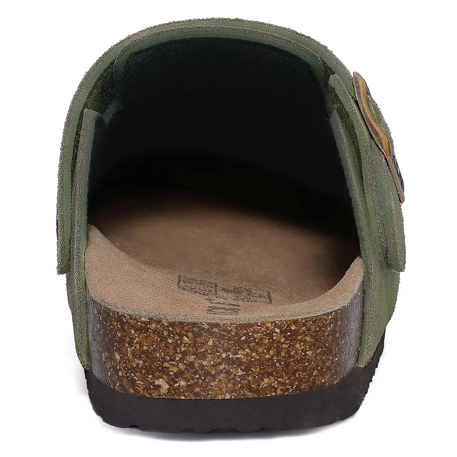 Crestar Women Cow Suede Clogs Cork Footbed Leather Mules Lady Outdoor Comfort Arch Support Potato Shoes With Adjustable Strap