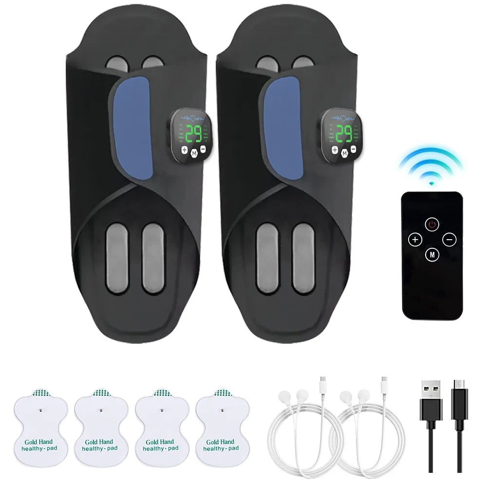New Rechargeable 10 Adjustable Models Electric Vibrating Foot Muscle Relaxation Massager Shoes