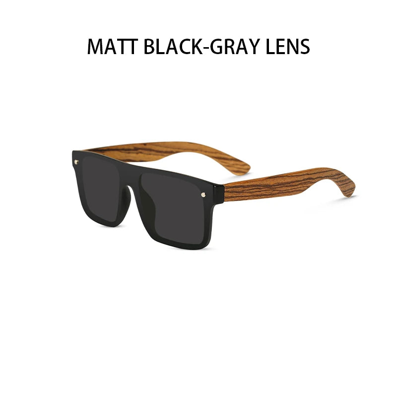 Wood Sunglasses For Men Women Polarized Sunglasses For Men Square  Anti Glare Driver Mirror Sun Glasses Women UV400