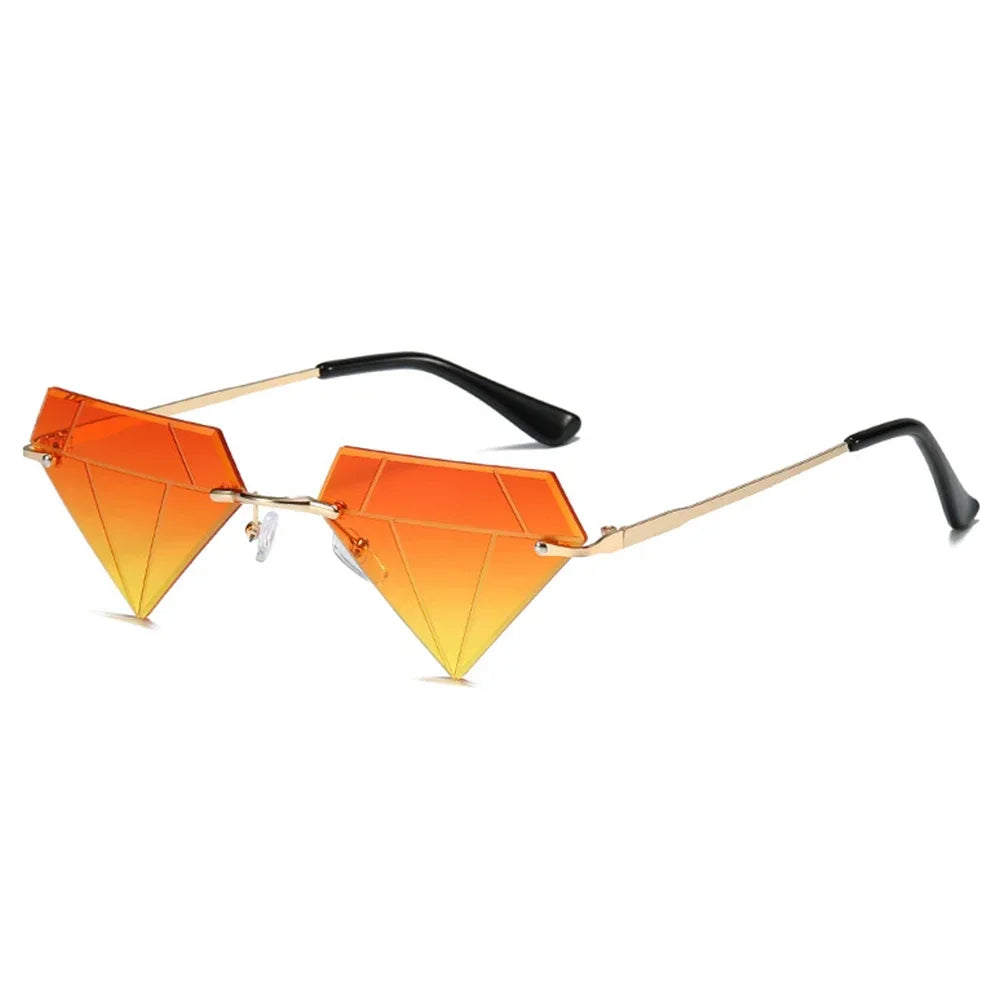 Star Shape Sun Glasses Funny Pentagram Eyewear Eyeglasses Christmas Decoration Party Glasses Rimless Sunglasses Driver Goggles