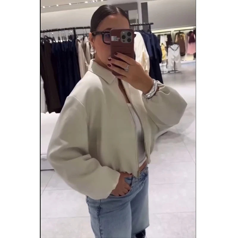 Jackets Autumn Women's 2025 New Coats Chic Loose Short Elegant Autumn Warm Women's Jackets Street Chic Youth Travel Joker Coats