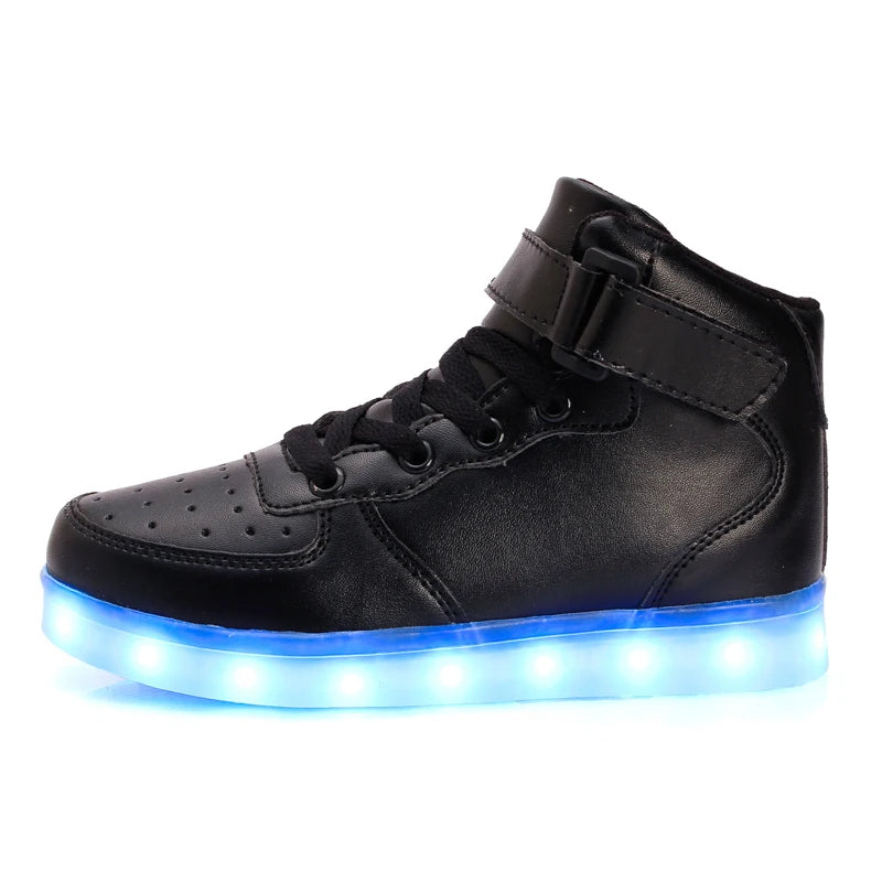 Luxury Men's Glowing Sneakers Gold Glitter Skateboard Shoes Men Street Unisex Luminous Sneakers Men Shiny Mirror Designer Shoes