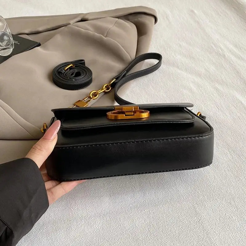 Leather Shoulder Bag Purse for Women - Fashion Crossbody Bags Underarm Bag Small Square Satchel Handbag