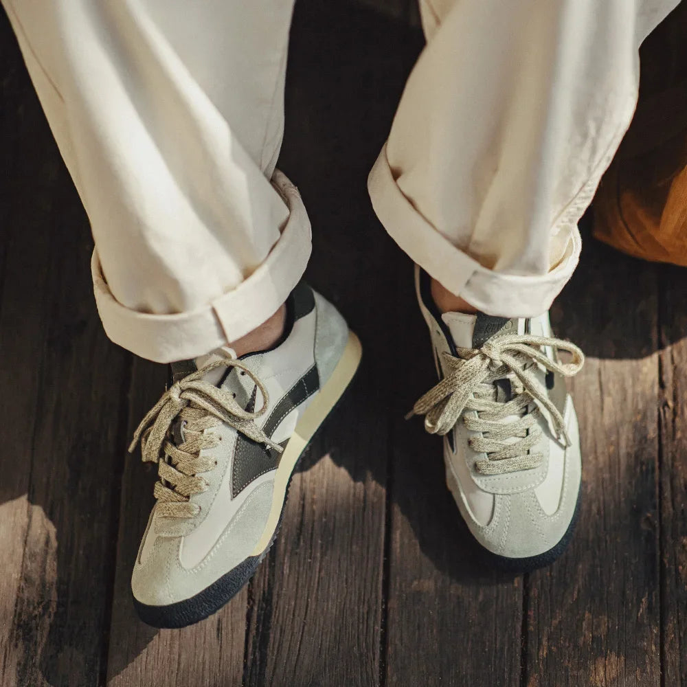 Maden Men's Shoes Discovery Series Retro Jogging Spring Casual Breathable Low-top Sneaker Thick-soled German Training Shoes