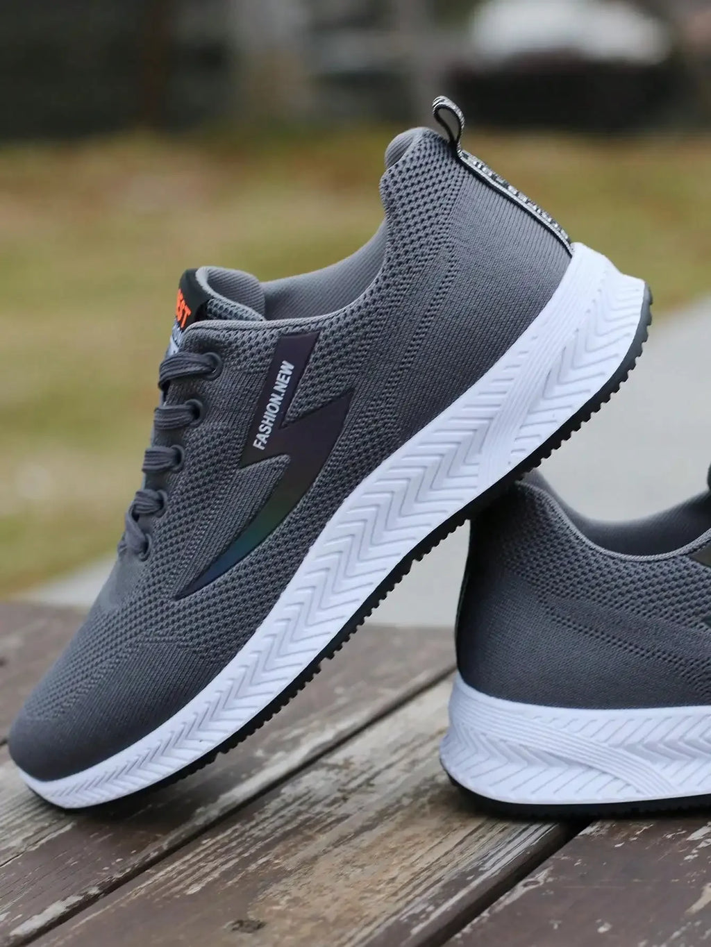 Men's Breathable Casual Sneakers, Lightweight Mesh Sporty Shoes For All Seasons, Odor-Resistant Non-Slip Durable Running Shoes