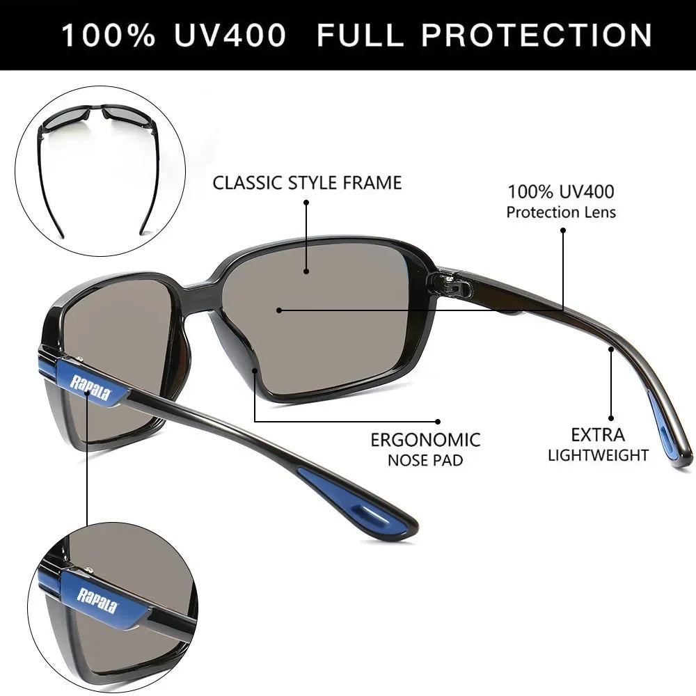 Rapala Polarized Fishing Sunglasses Men's Driving Shades Male Sun Glasses Hiking Classic UV400 Eyewear