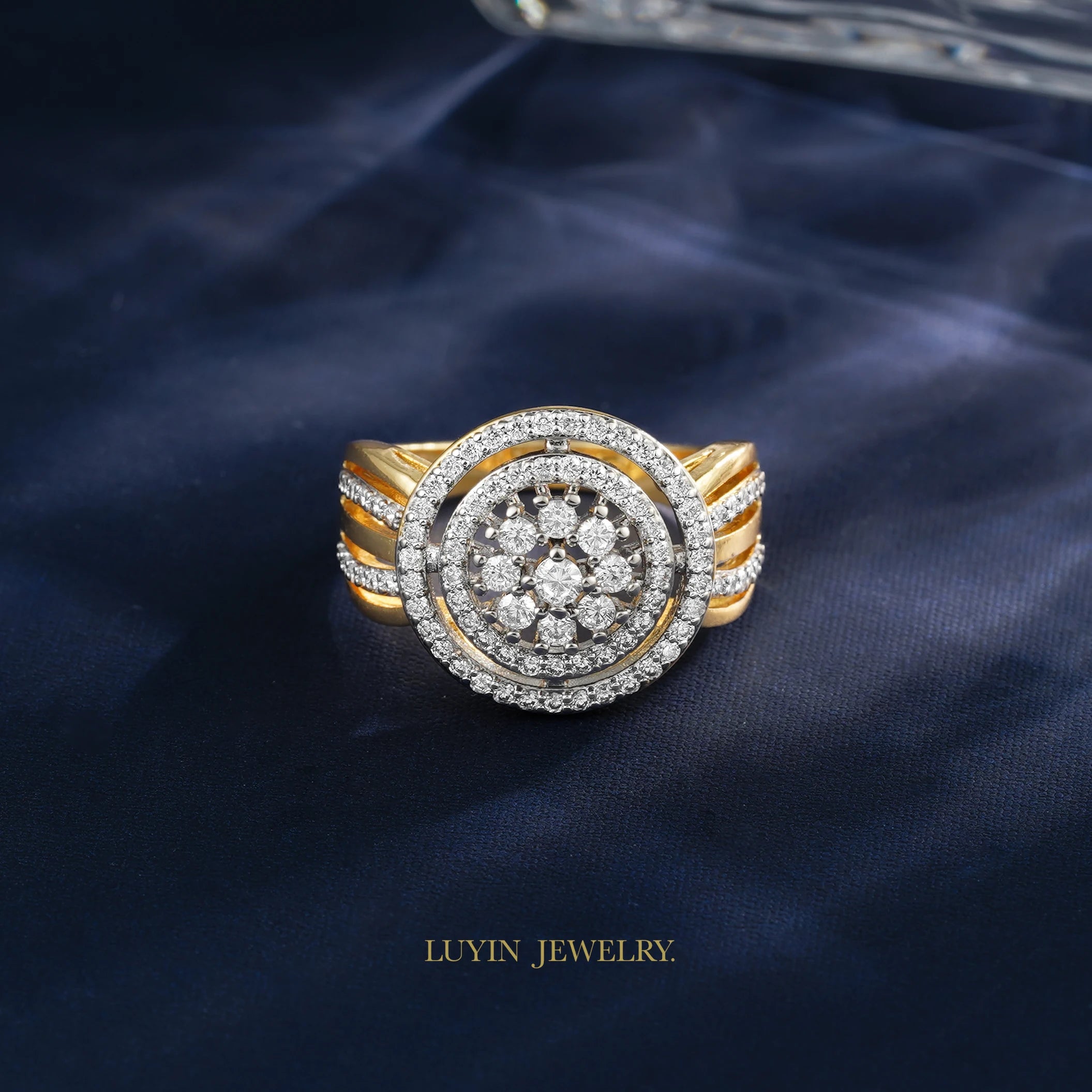 LUYIN Selected Bohimian Vintage Style Series Earrings Ring Set For Woman Copper Plated 14K Gold 2 Color For Party Wedding Gifts.