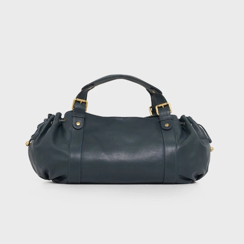 Women's Vintage Handbag, New Fashion Solid Color Tote Bag, Luxury Design Shoulder Bag for Everyday Style