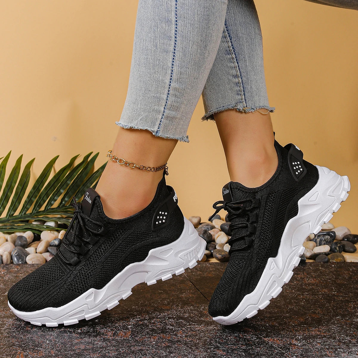 Women's shoes, women's sports shoes 2025 Women's shoes Breathable single-mesh dad shoes Women's casual and versatile sports shoe