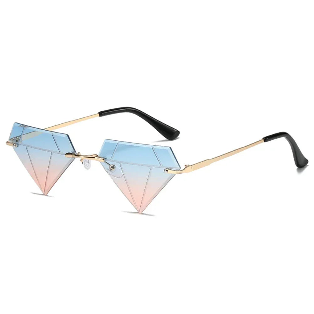 Star Shape Sun Glasses Funny Pentagram Eyewear Eyeglasses Christmas Decoration Party Glasses Rimless Sunglasses Driver Goggles