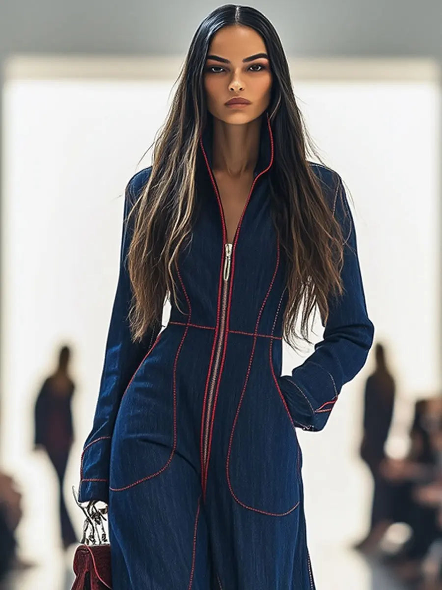 2025 Solid Color Women Jumpsuits For Autumn Winter Long Sleeve Loose Fashion Streetwear Overalls Wide Leg Pants Trousers